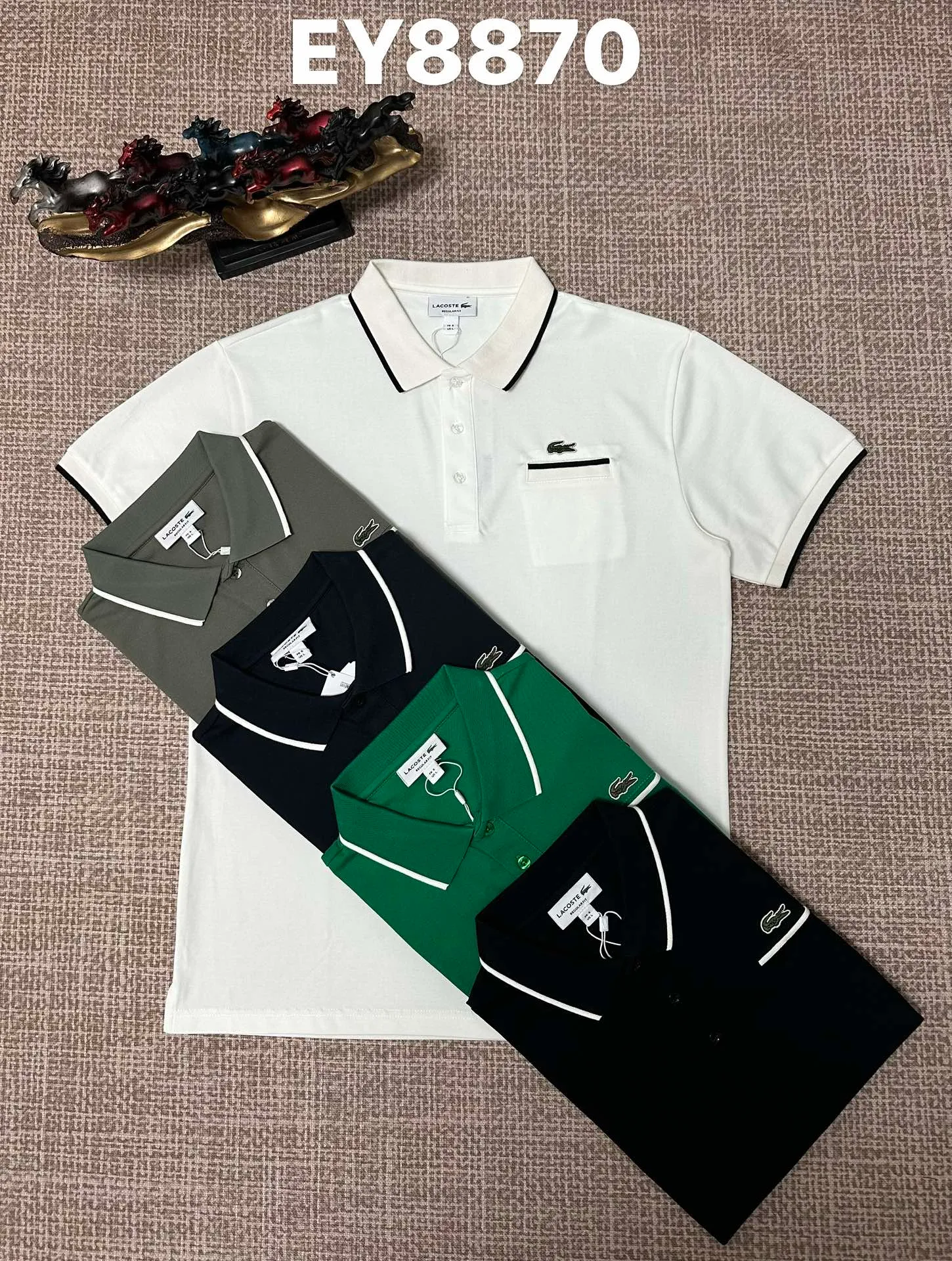 100💰 EY 8870 ， ， ，White， Green，Black，Green，Royal Blue ，M L XL XXL XXXL